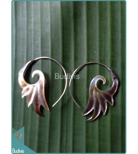 925 Sterling Silver Hook Shell Earrings