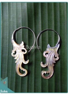 Shell Earrings 925 Sterling Silver Hook