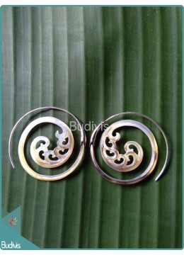 Spiral Koru Earrings 925 Sterling Silver Hook