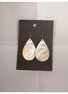 Shell Earring, Seashell Earring, Carved Mop Shell Earrings