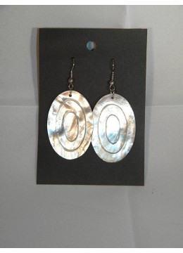 Shell Earring, Seashell Earring, Carved Mop Shell Earrings