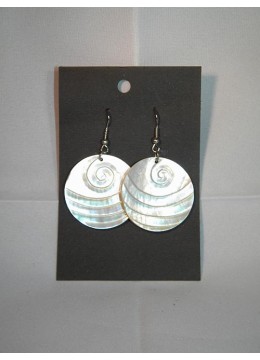 Shell Earring, Seashell Earring, Carved Mop Shell Earrings