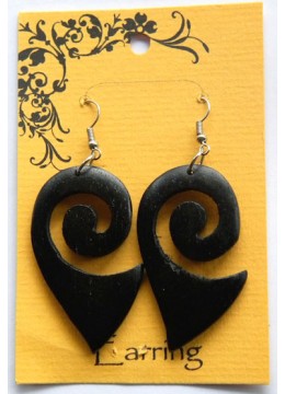 Bali Wood Earring