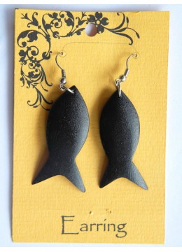 Bali Wood Earring