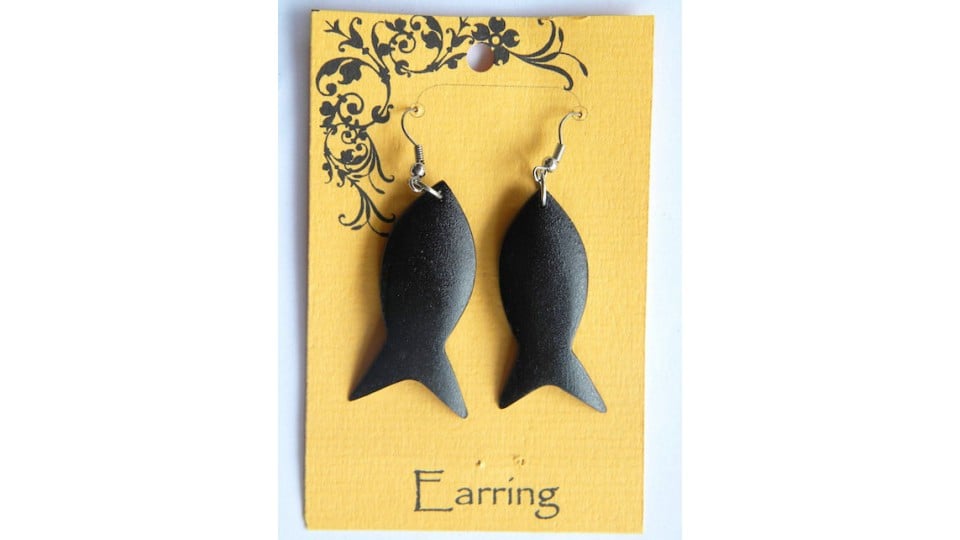 Bali Wood Earring