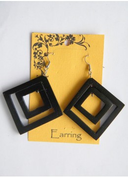 Bali Wood Earring