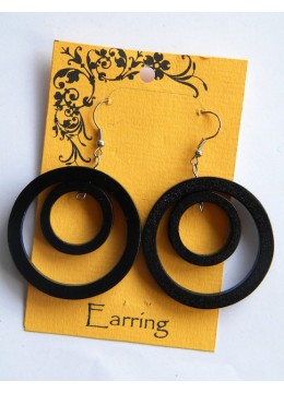 Bali Wood Earring