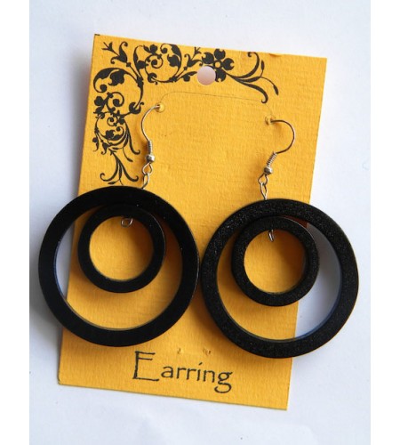 Bali Wood Earring