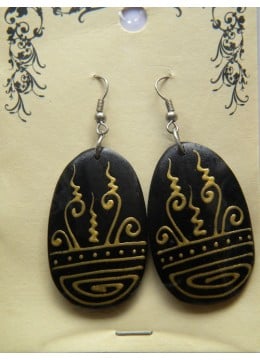 Unique Wood Earring