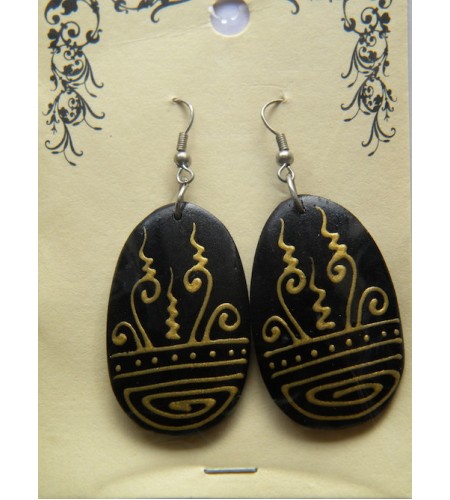 Unique Wood Earring