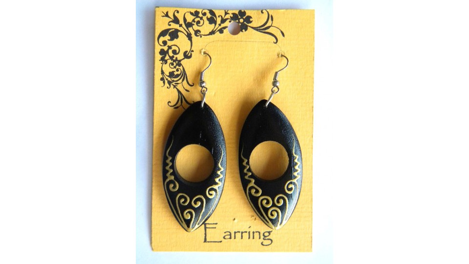 Wood Earring