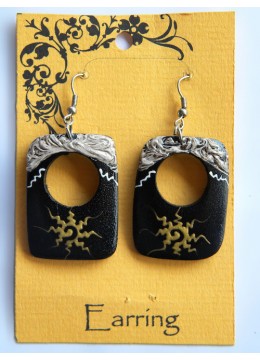 Wood Earring