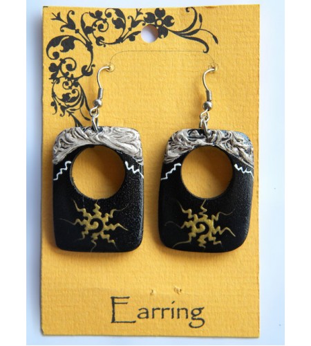 Wood Earring