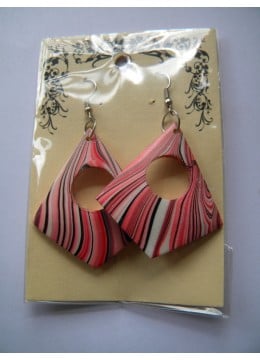 Wooden Painting Earring