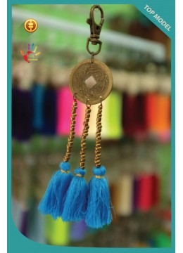 New Arrival Chinese Coin Tassel Keychain