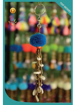 Pom Pom Tassel Keychain With Baby