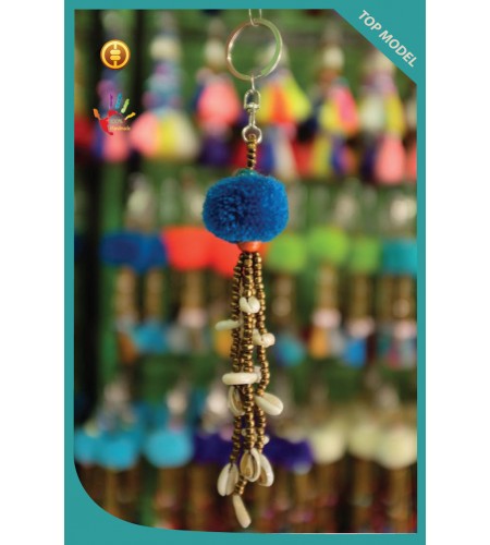 Pom Pom Tassel Keychain With Baby