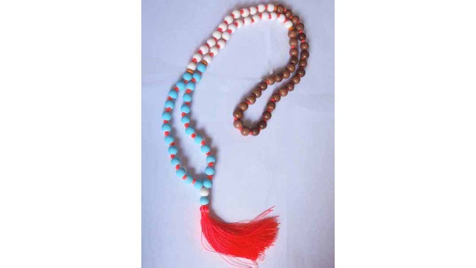 Beaded Long Tassel Necklace, Hand Knotted Tassel Necklaces, Bali Necklaces