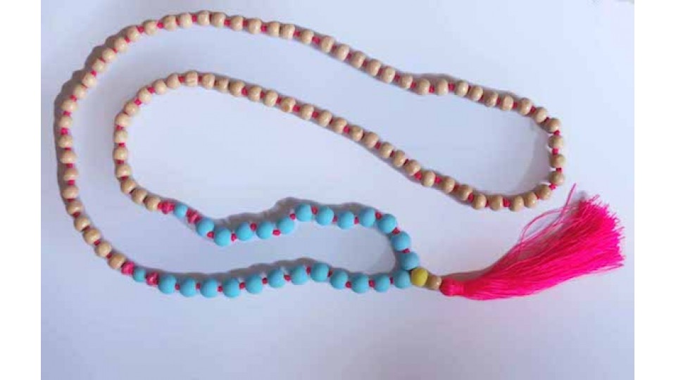 Beaded Long Tassel Necklace, Hand Knotted Tassel Necklaces, Bali Necklaces