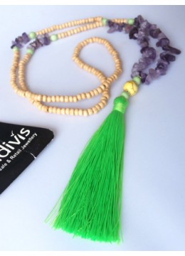 Beaded Tassel Layered Necklace