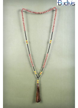 Beaded Tassel Necklace Stone