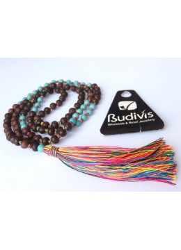 Beaded Tassel Necklace Stone