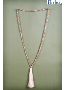 Long Antique Crystal Tassel Necklace