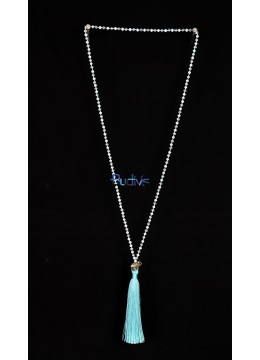 Long Beaded Crystal Tassel Necklace Elephant