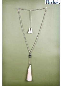 Long Crystal Tassel Necklace