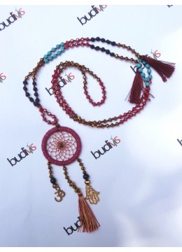 Long Crystal Tassel Necklace Dreamcatcher