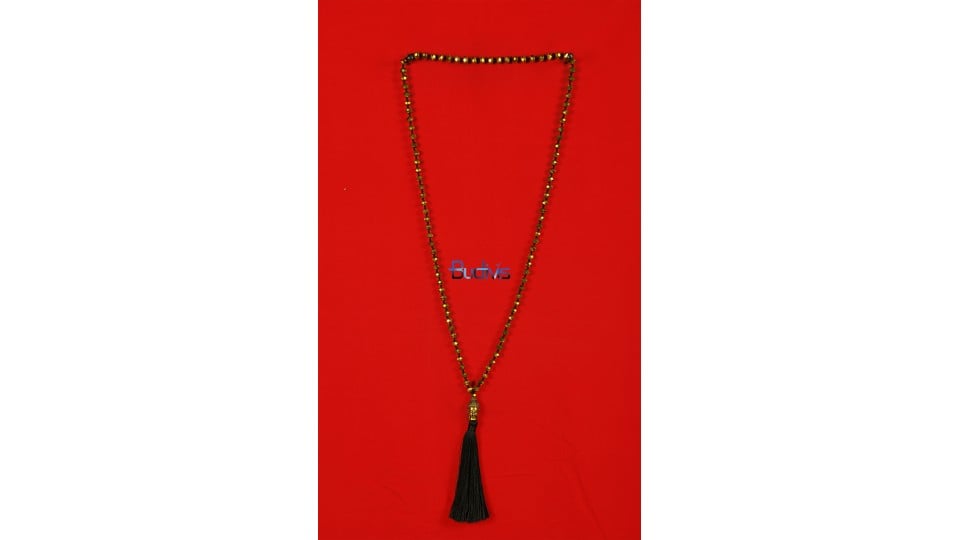 Long Large Crystal Tassel Necklace