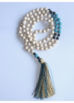 Long Tassel Necklace Stone