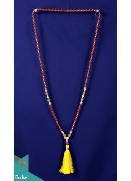 Top Mala 108 Bodhi Seed Long Hand-Knotted Necklace