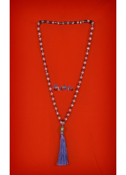 Long Large Crystal Tassel Necklace