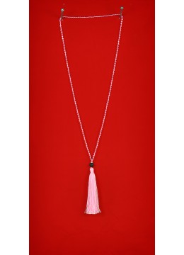 Lava Long Beaded Tassel Necklace