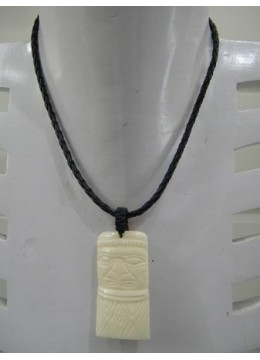 Necklace Bone Carved Mask