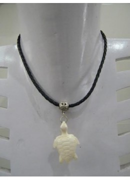 Necklace Carved With Bone Turtle