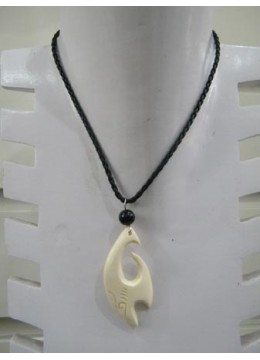 Tribal Bone Carving Necklace