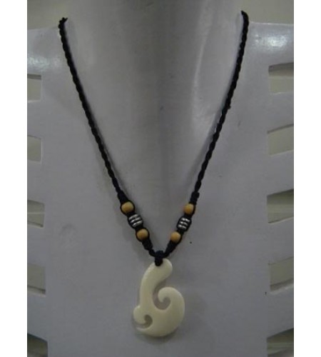 Tribal Bone Carving Necklace