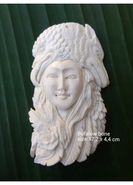 Best Model Bali Ox Bone Carved Pendant Spirit Model