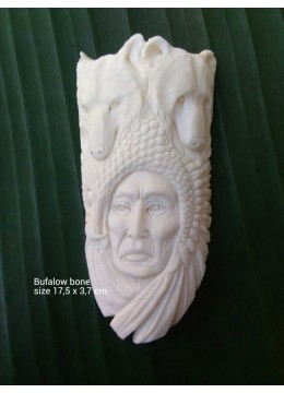 Direct Artisan Bali Ox Bone Carved Pendant Spirit Model