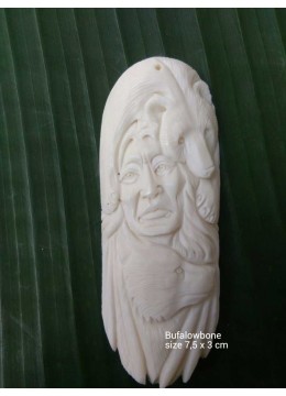 Factory Price Bali Spiritual Bone Carving Natural Pendant