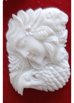 Hot Sale Bali Spirit Bone Carving Pendant