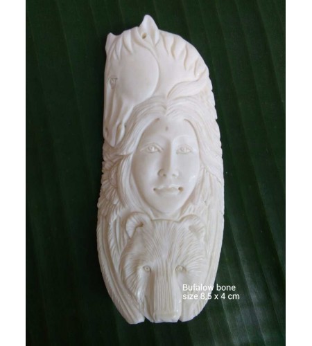 Hot Sale Bali Spirit Bone Carving Pendant