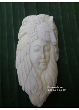 Top Grade Balinese Cow Bone Carved Pendant Spirit Model