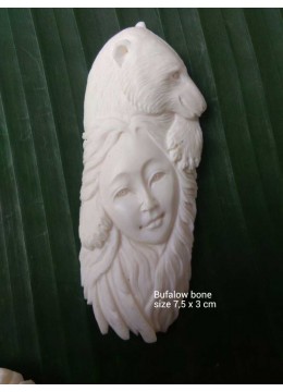 Wholesale Cheap Bali Cow Bone Carved Spirit Pendant