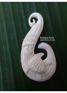 Wholesale Cheap Bali Cow Bone Carved Spirit Pendant