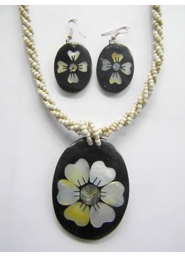 Bali Necklace Bead Pendant Set Bali