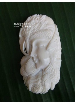 Affordable Balinese Spiritual Bone Carved Natural Pendant