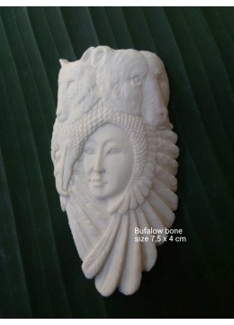 Best Model Bali Ox Bone Carved Pendant Spirit Model